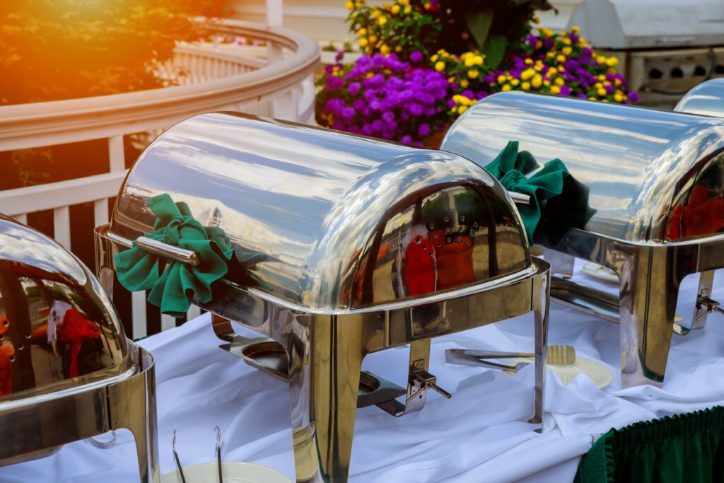 outdoor wedding catering